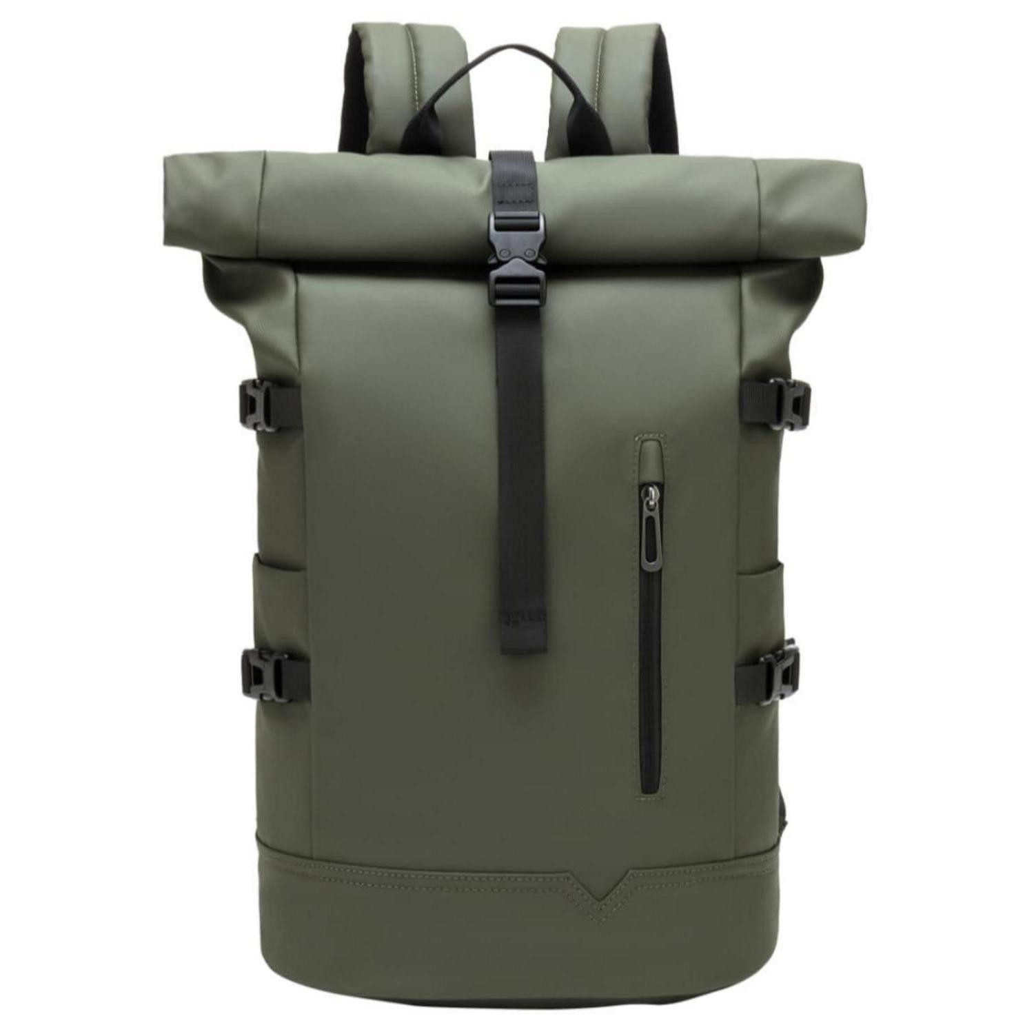 LuxusKollektion Laptoprucksack Rolltop Rucksack Groß 33L Grün