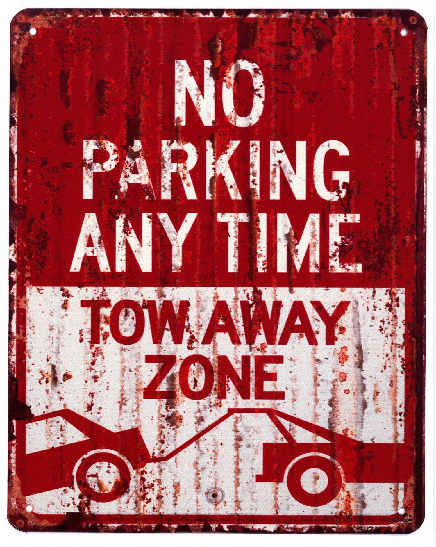 Metallschild Blechschild No Parking Anytime Two Away Zone