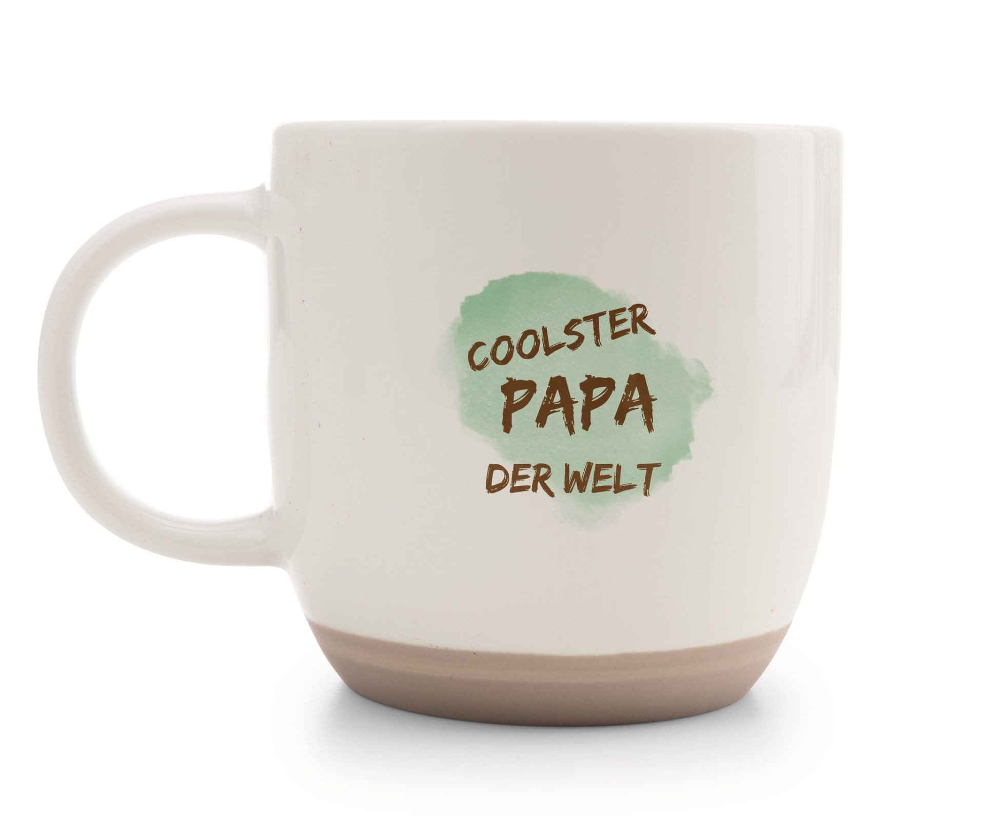 Nici Tasse Nici Katze "Coolster Papa der Welt" weiß/lgrün 400 ml