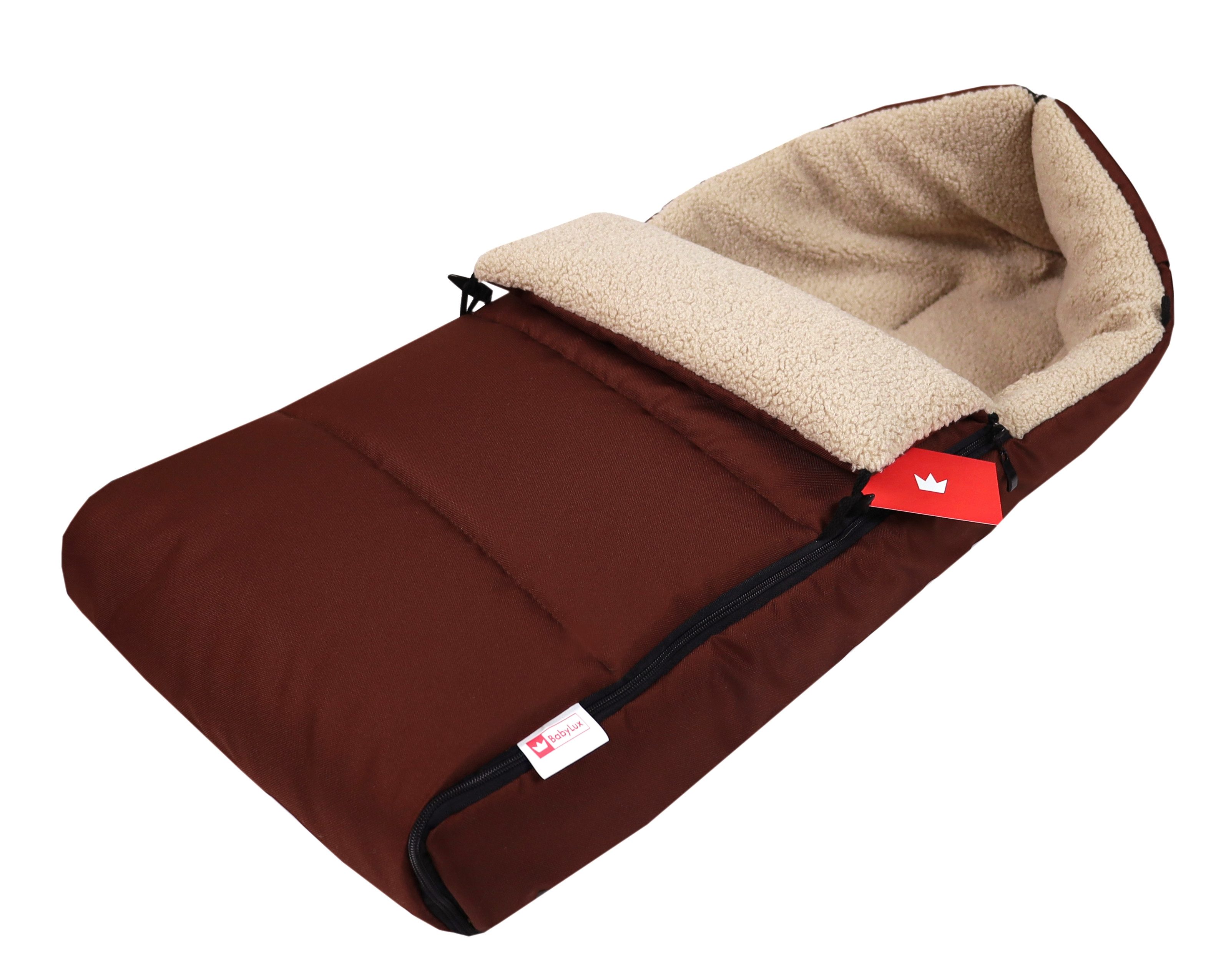 BabyLux Fußsack Bouclé Winter Fußsack 90cm Kinderwagen Buggy, Babyschale Sc günstig online kaufen