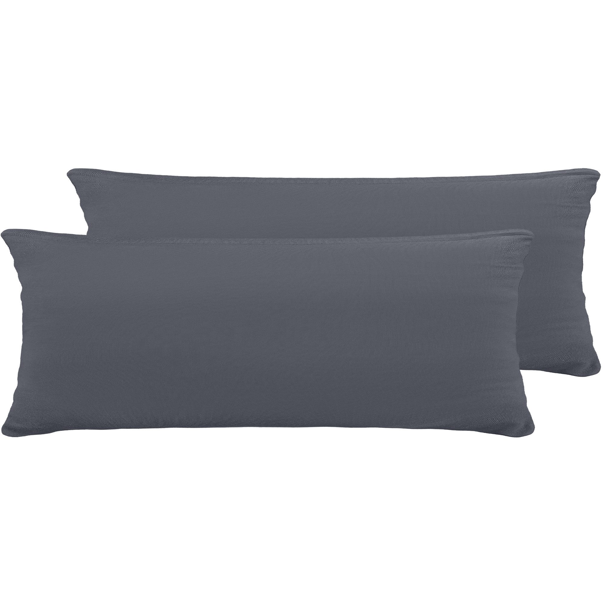 BRB HOME Kissenhüllen Kissenbezüge Kopfissenbezug Couchkissen Dekokissen Sofakissen, (2 Stück), Baumwolle Kissenbezüge Jersey-Material