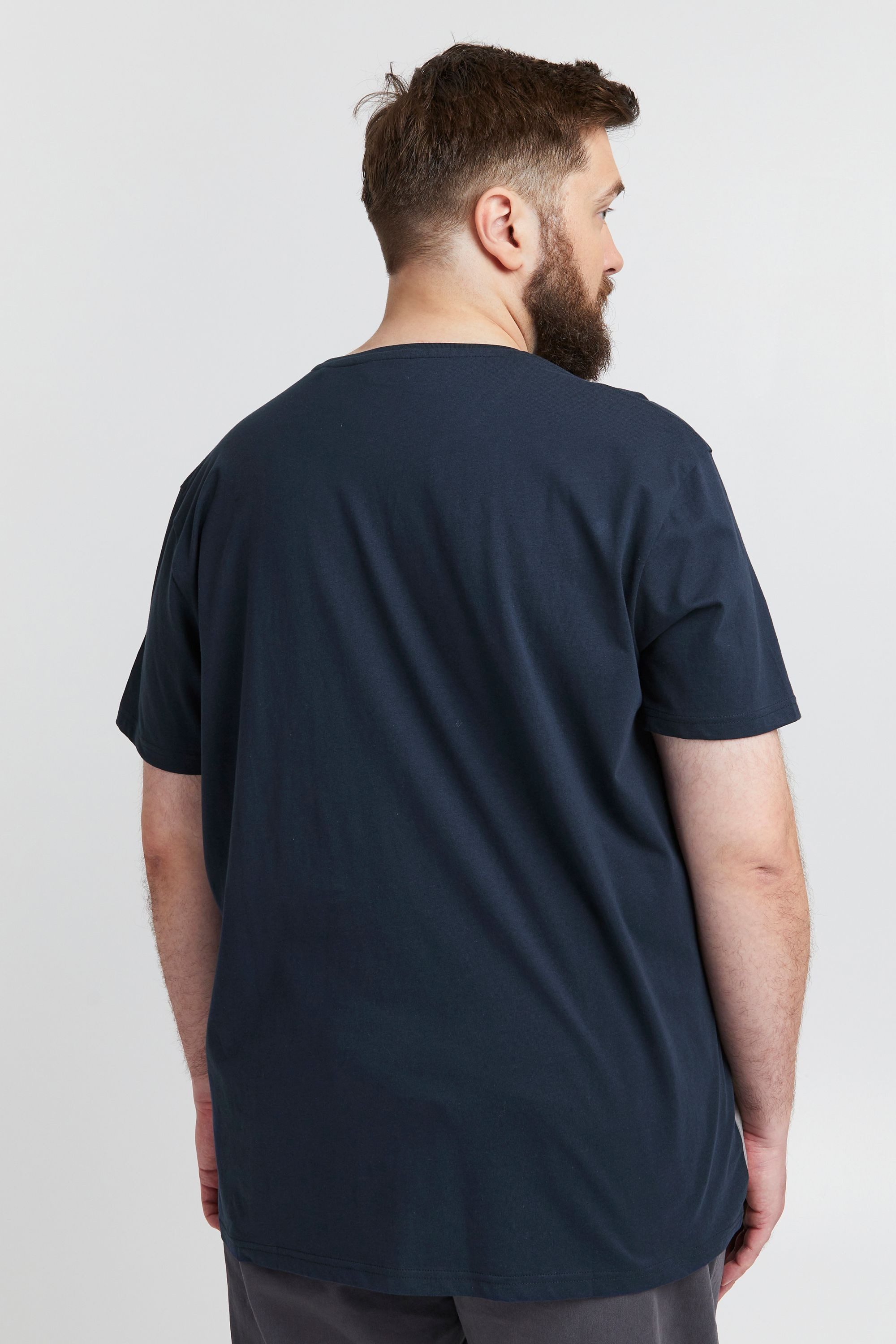 !Solid T-Shirt SDMingo Big & Tall Modisches Oberteil in großen Größen