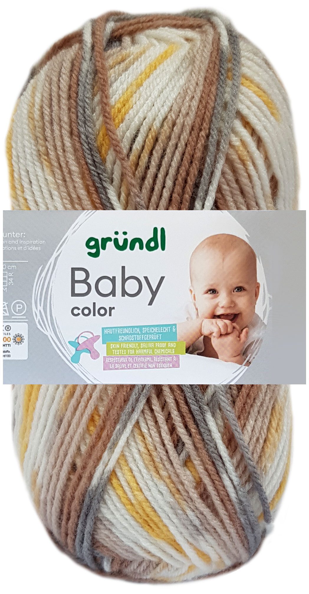Gründl 50 Gramm Gründl Baby Color Bastelgarn