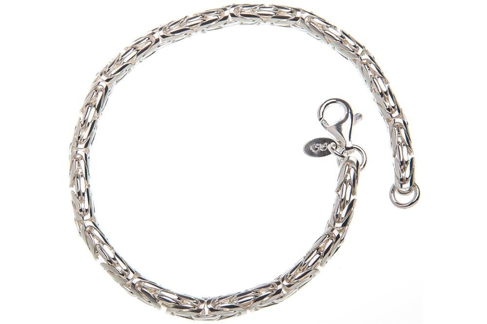 Silberkettenstore Silberarmband Königskette Armband, rund 4mm günstig online kaufen