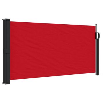 vidaXL Seitenmarkise Seitenmarkise Ausziehbar Rot 100x500 cm