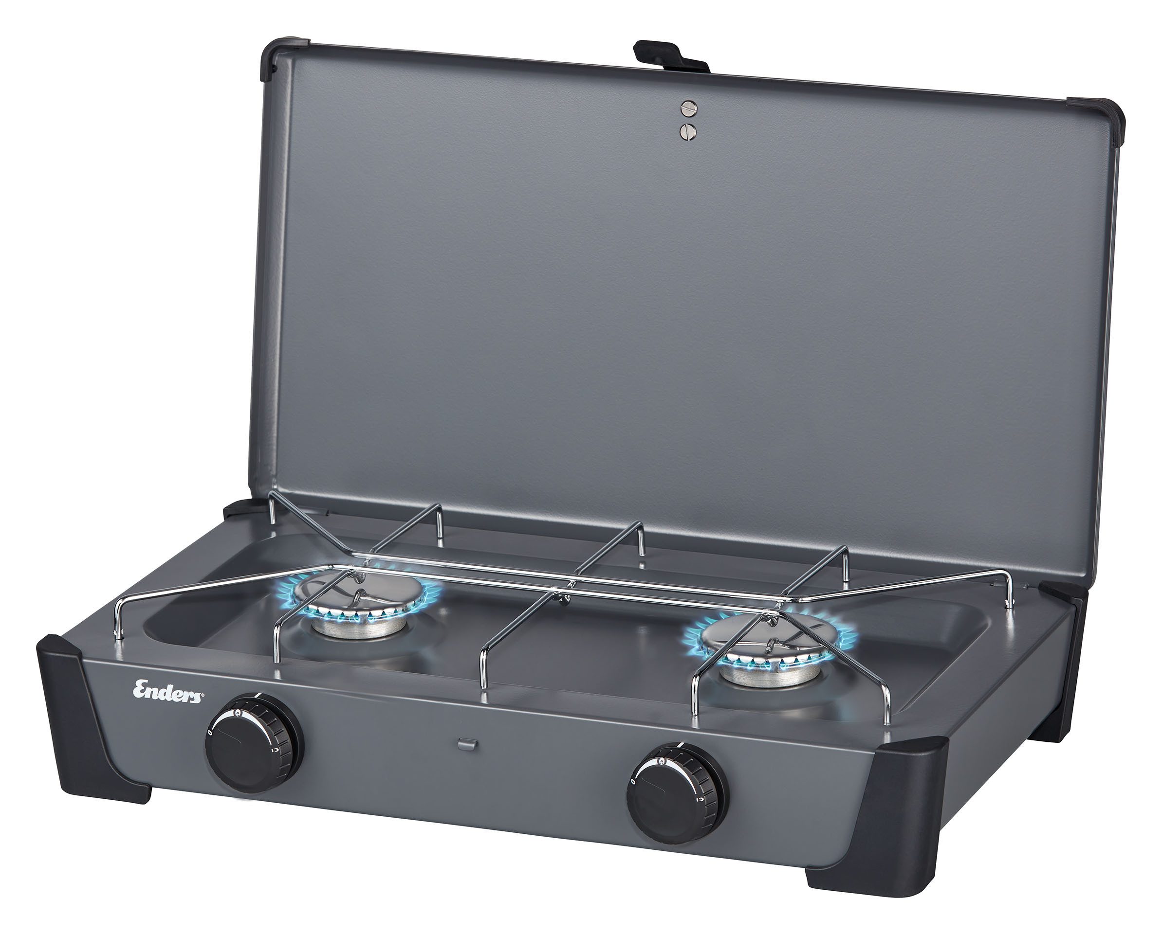 Enders® Gaskocher Bondy 2, Campingkocher mit 2 leistungsstarken Brennern