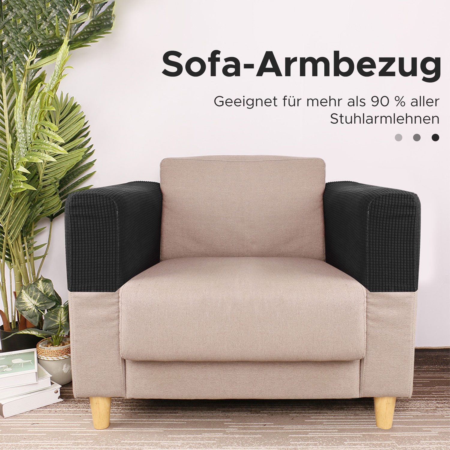Refttenw Sesselschoner Elastische Couch-Stretch-Armlehnen-Handschuhe, 2 Stü günstig online kaufen