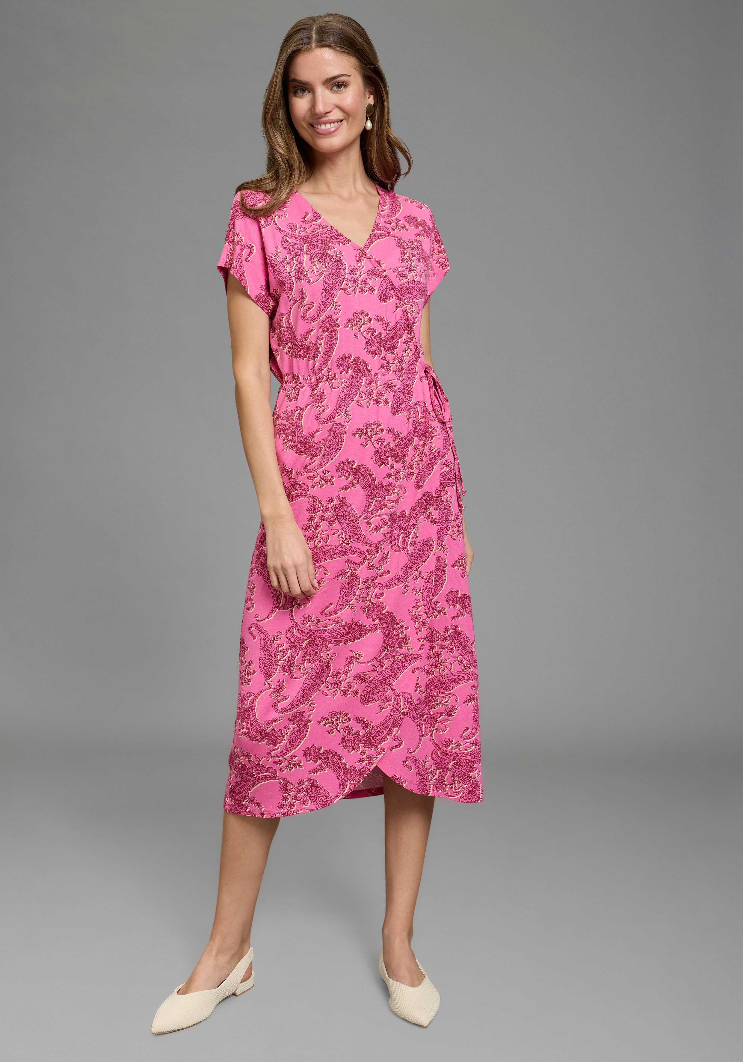 Laura Scott Sommerkleid mit Paisley-Optik, aus Viskose und Elasthan günstig online kaufen