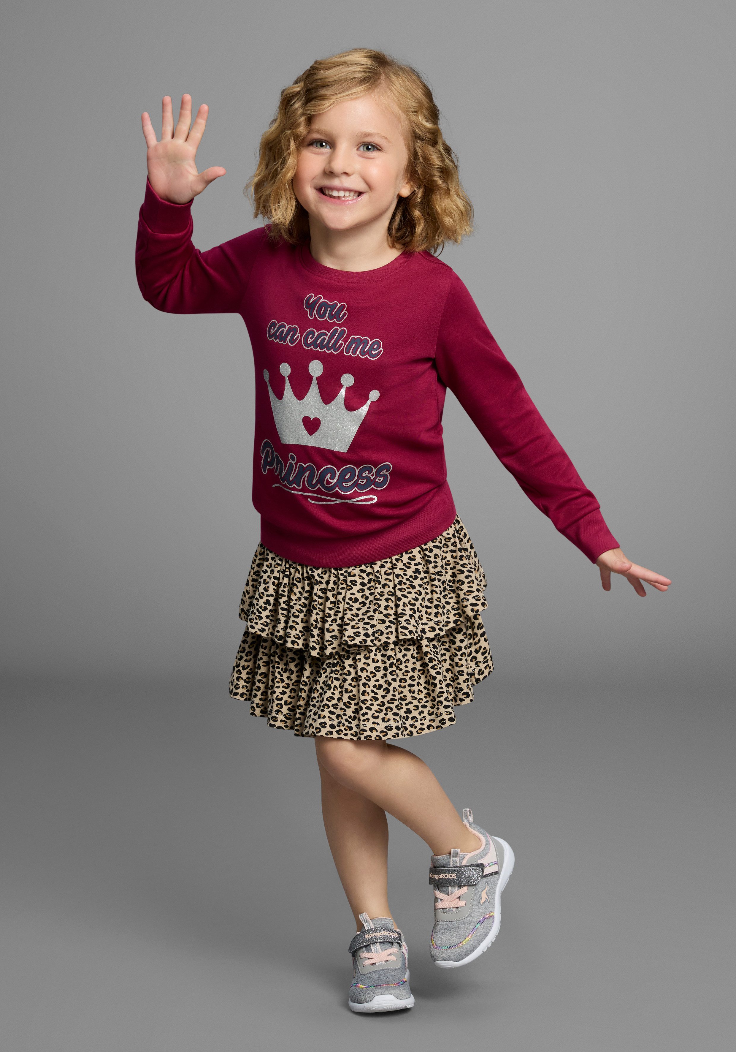 KIDSWORLD Langarmshirt YOU CAN CALL ME PRINCESS Langarm, Basic-Passform, bedruckt, Rundhalsausschnitt – Bild 4 von 5