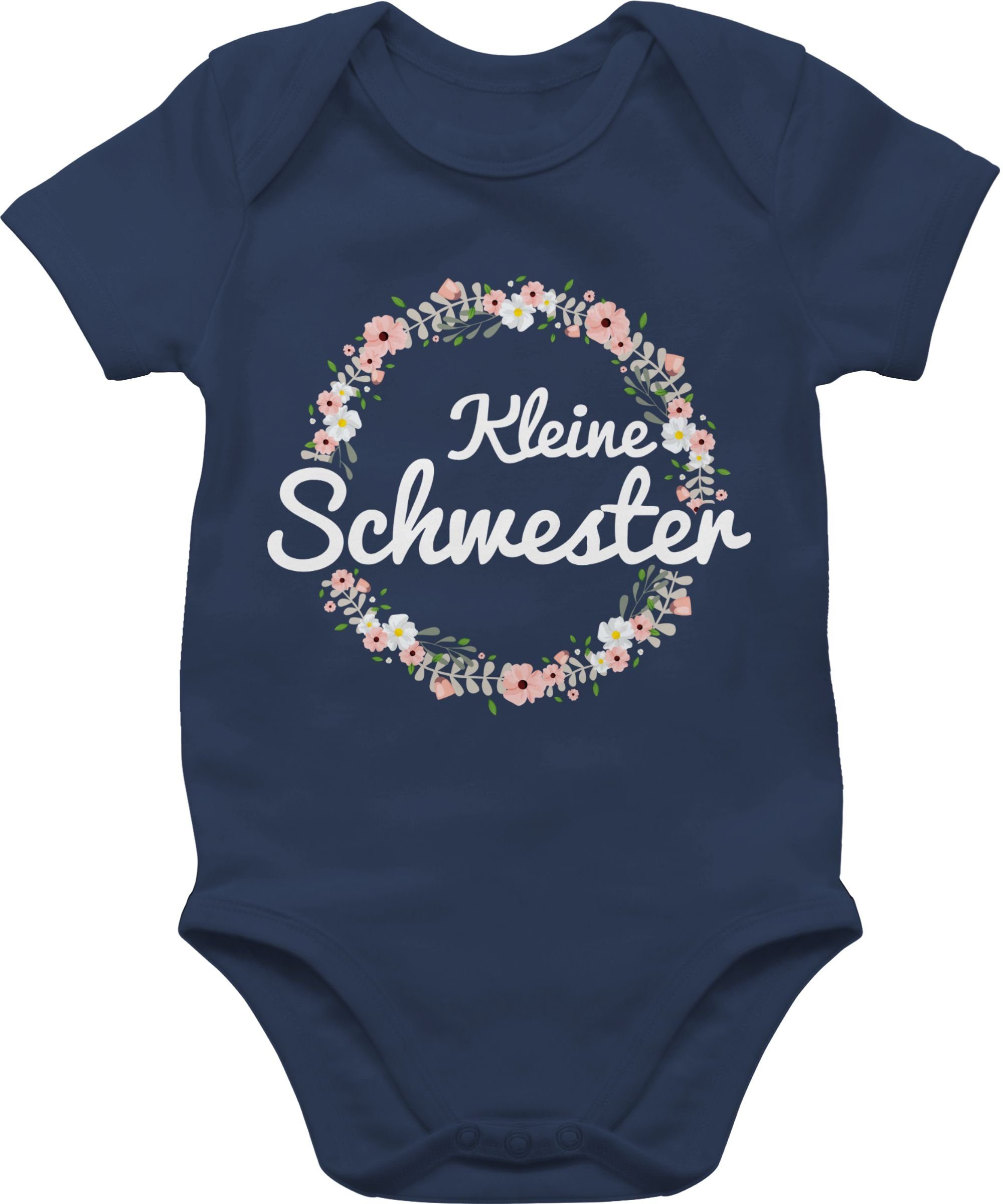 Shirtracer Shirtbody Kleine Schwester Geschwister Bruder und Schwester 2 Navy Blau