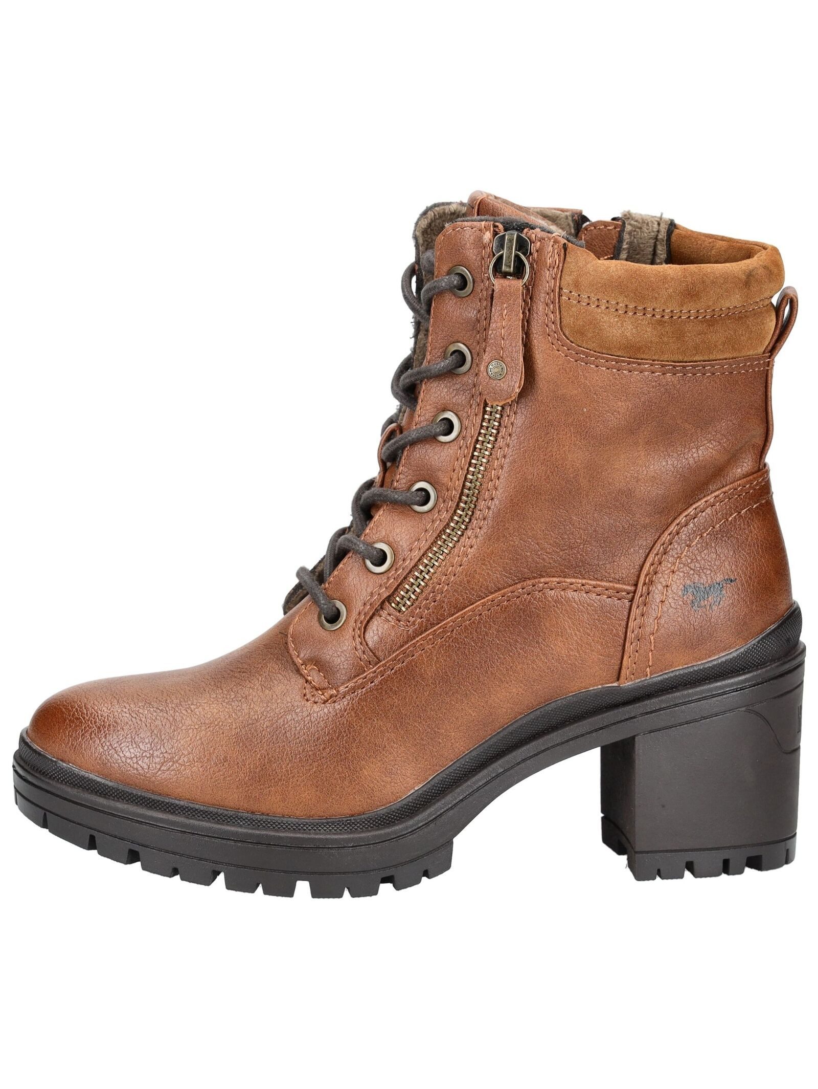 Mustang Shoes Mustang Shoes Stiefelette Lederimitat Schnürstiefelette