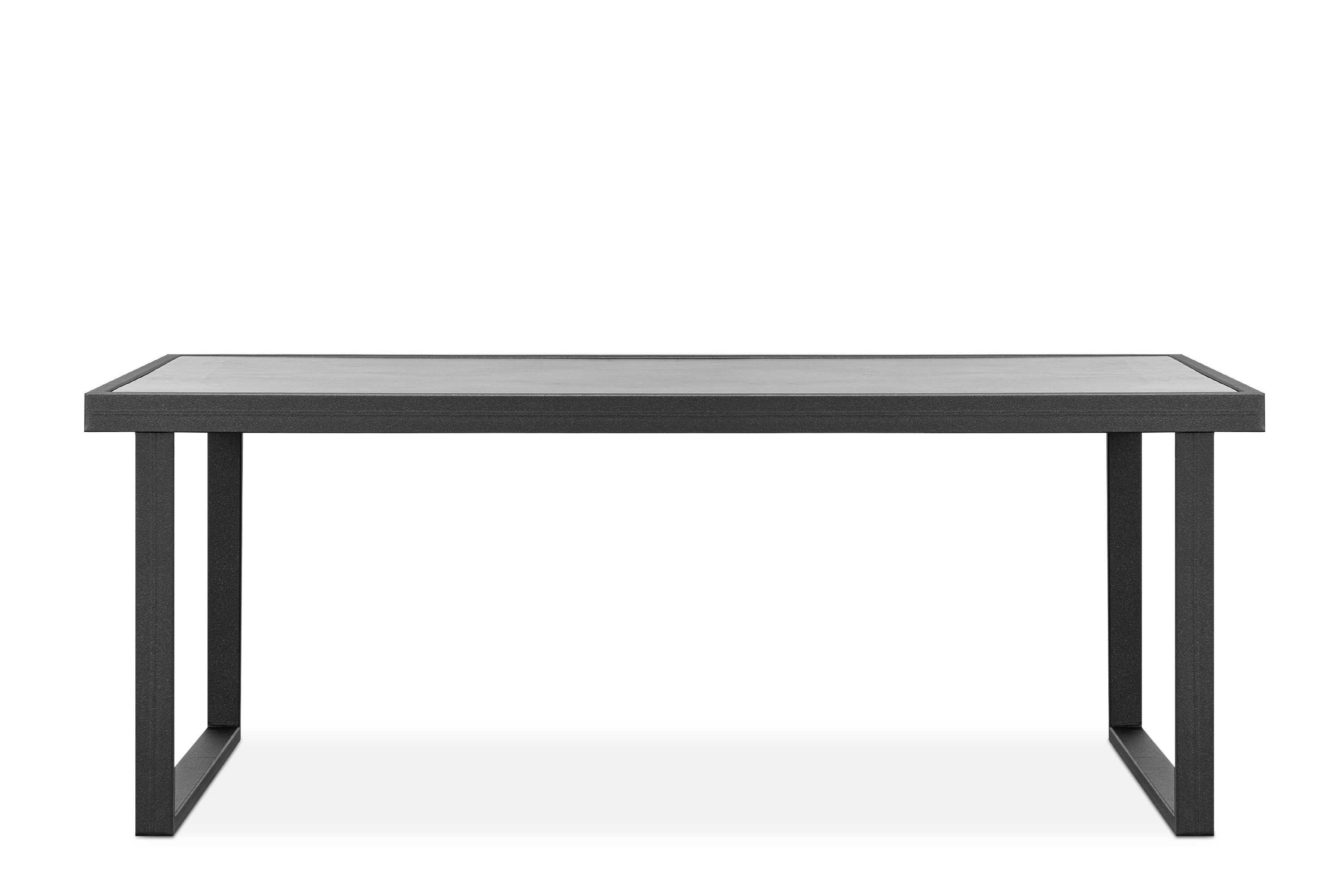 KONSIMO® Gartentisch FRENA Gartentisch hergestellt in der EU (1x Tisch, Maße: 118x45x65 cm, 1x Tisch), handgefertigt, Rostbeständig, Stahl, UV-Beständigkeit