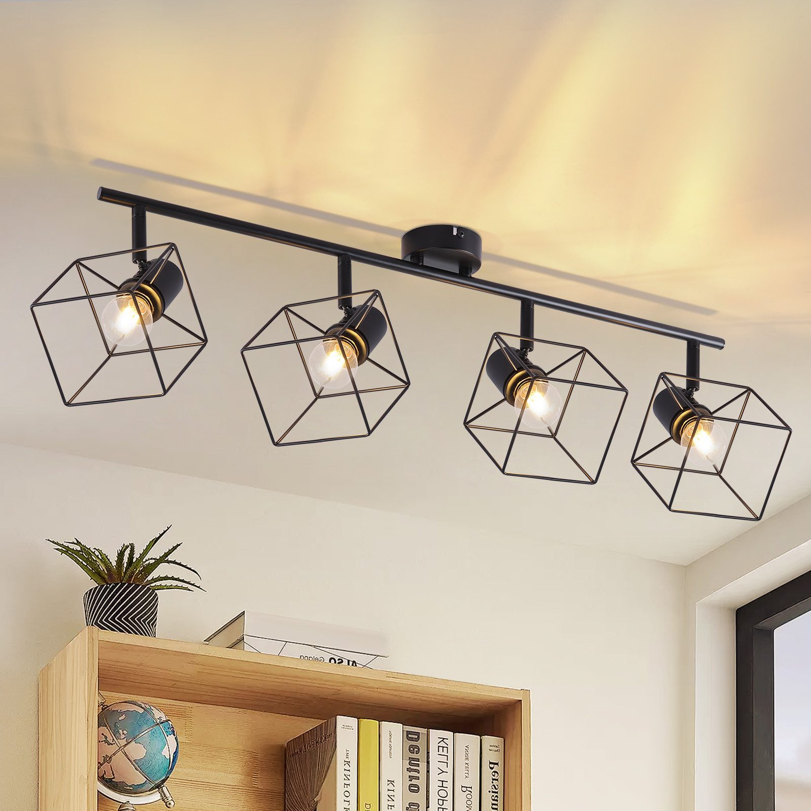 ZMH Deckenstrahler 2/3/4 Flammig 350° Schwenkbar günstig online kaufen