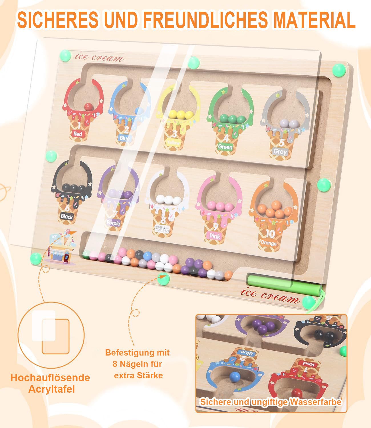 SinLaw Lernspielzeug Magnetisches Labyrinthspiel, Montessori-Spielzeug für günstig online kaufen