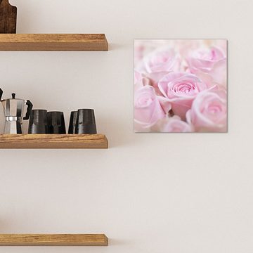 DEQORI Magnettafel 'Zarte Rosenblüten', Whiteboard Pinnwand beschreibbar