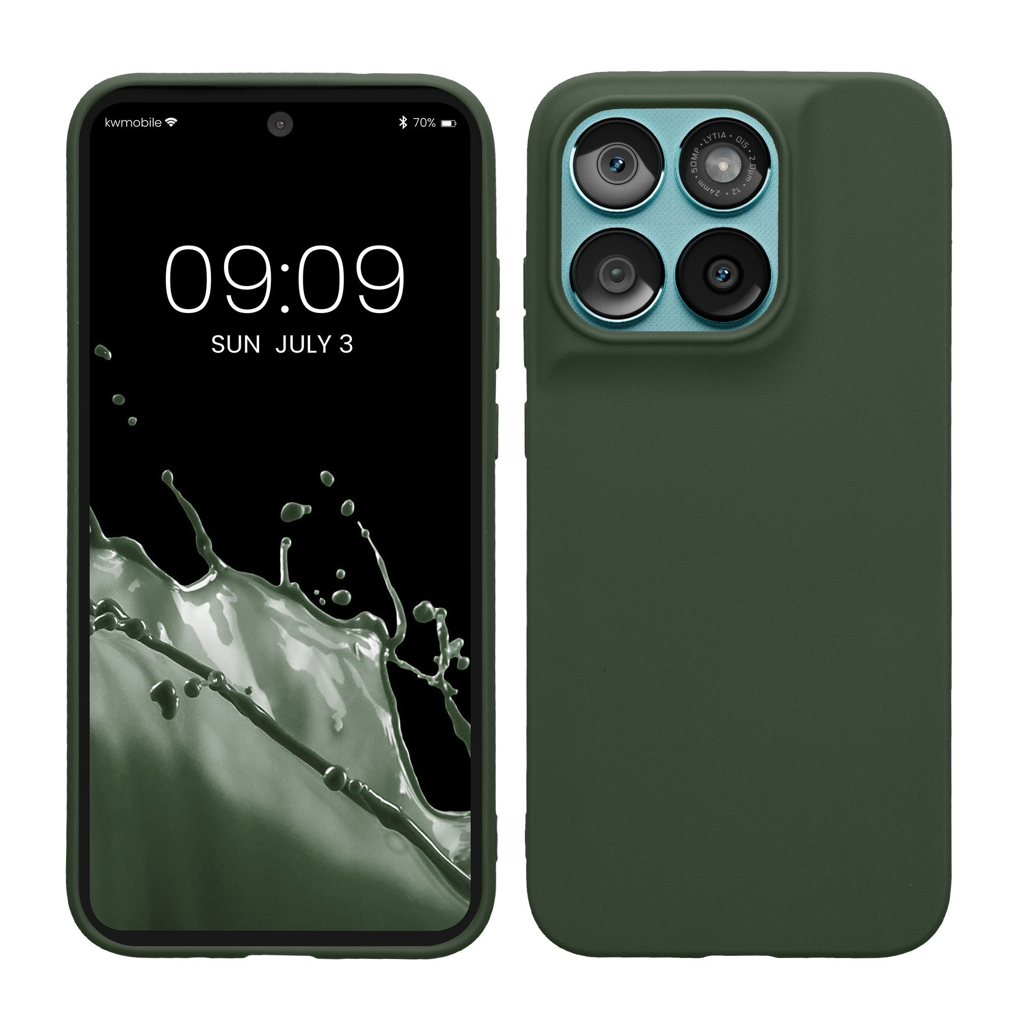 kwmobile Smartphone-Hülle Hülle für Motorola Moto G67 / G77 / G87, Hülle Silikon - Soft Handyhülle - Handy Case Cover