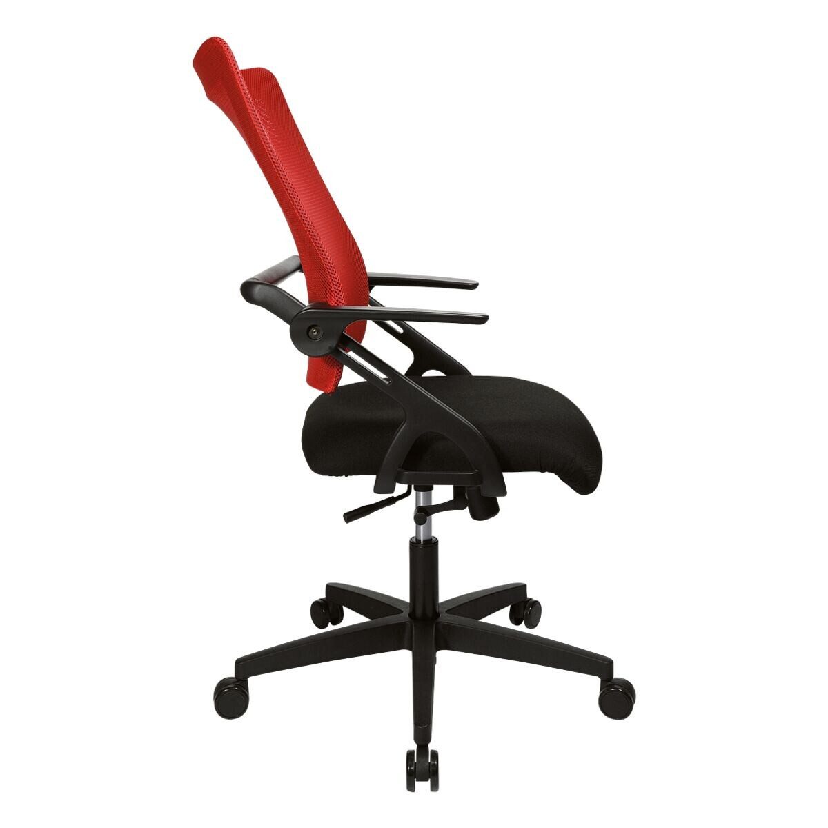 TOPSTAR Schreibtischstuhl New S'move, mit Armlehnen, Muldensitz, Knierolle und Wippmechanik