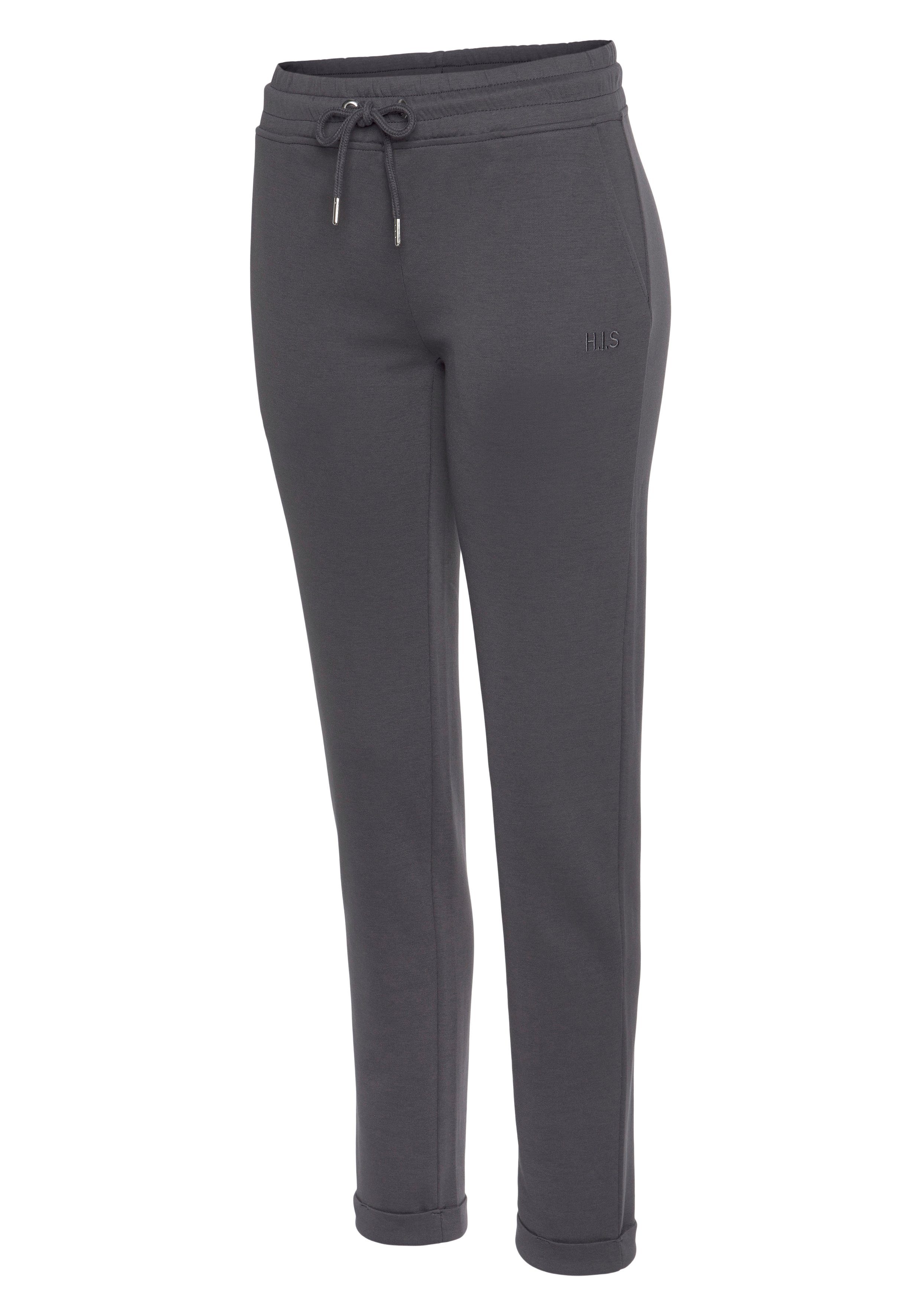 H.I.S Sweathose Schlupfhose mit kleinem Aufschlag am Saum, Loungewear