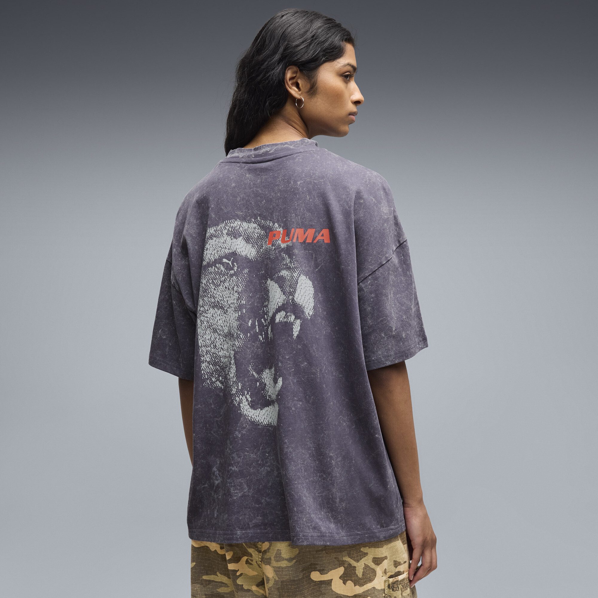 PUMA T-Shirt FUTURE.PUMA.ARCHIVE Washed Oversized Graphic T-Shirt Damen