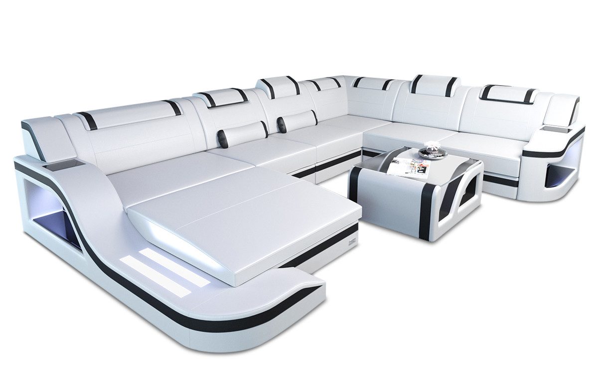 Sofa Dreams Wohnlandschaft XXL Ledersofa Palermo günstig online kaufen