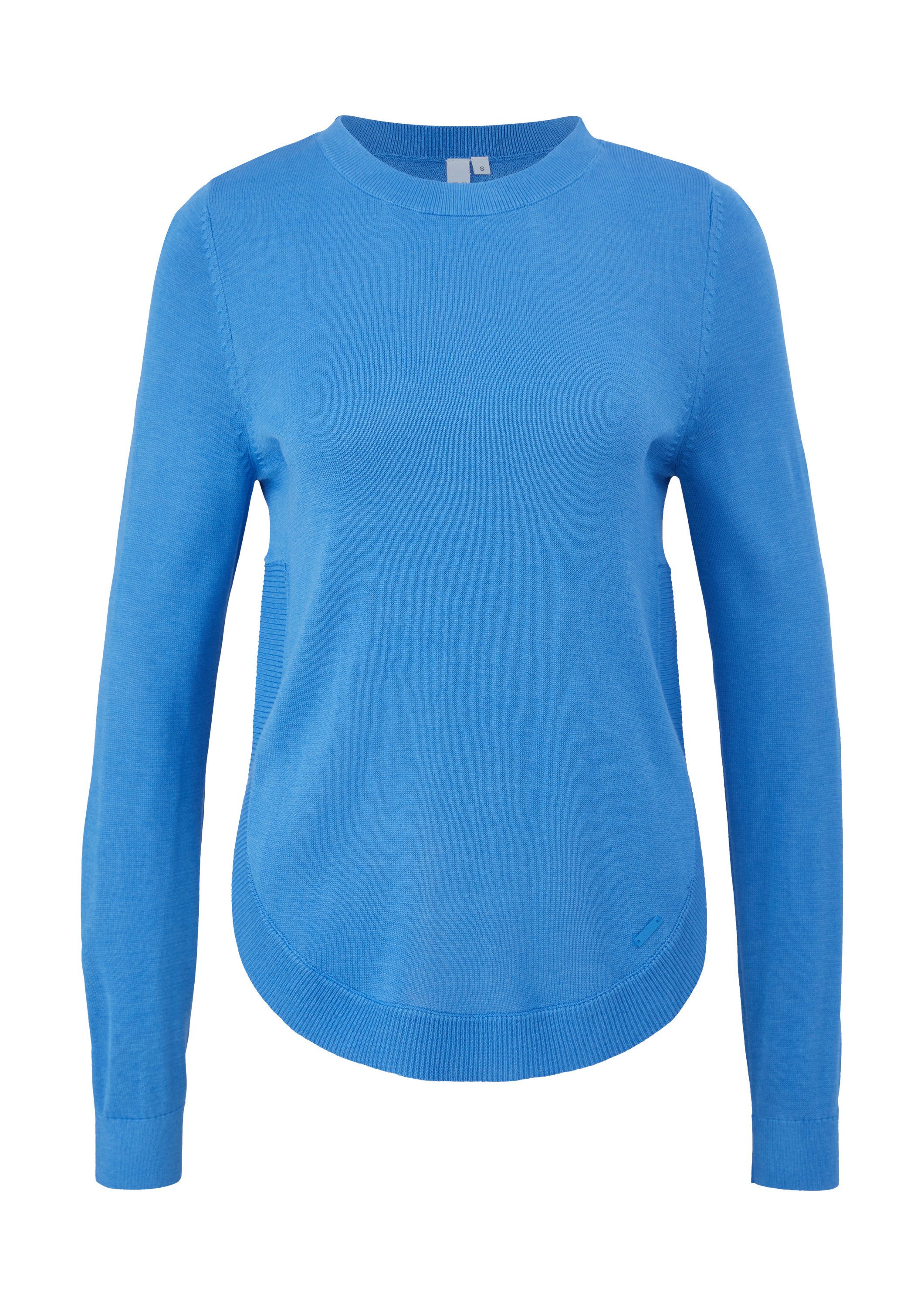 QS Longpullover Strickpullover Strickpullover aus Viskosemix günstig online kaufen