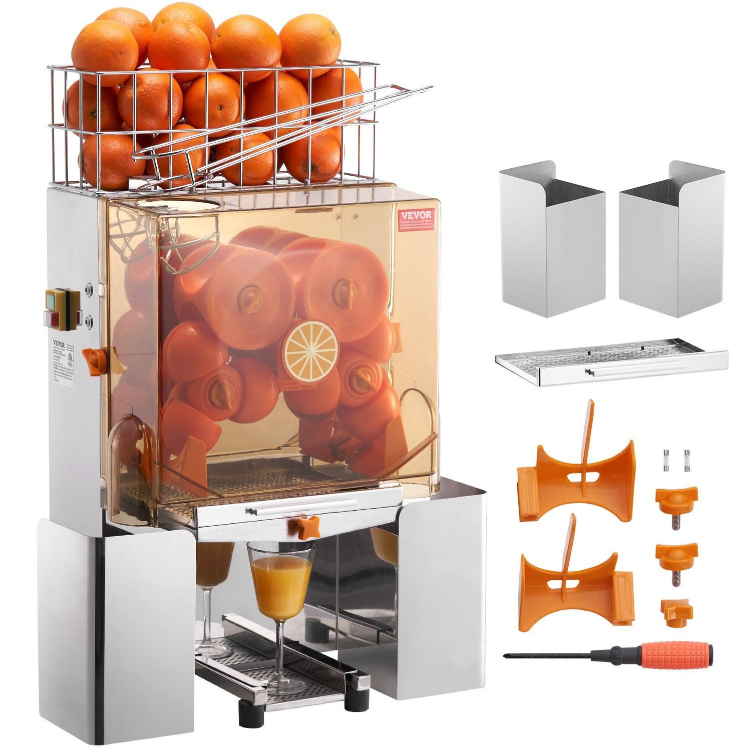 ich-zapfe Obstpresse Orangenpresse, Zitruspresse - Edelstahl, kommerziell
