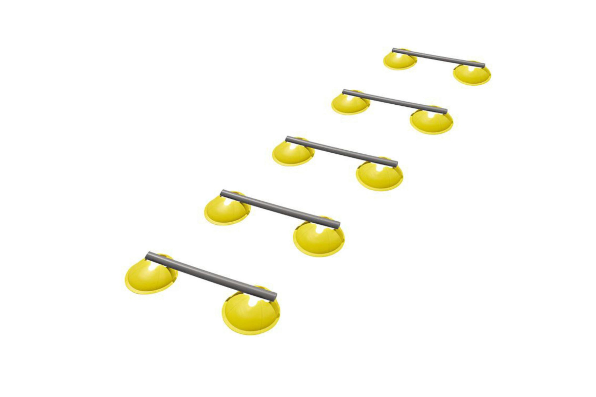 crivit Trainingshilfe Trainingshilfe Hürdenset 5 Hürdenstangen 10 Hütchen+Beutel