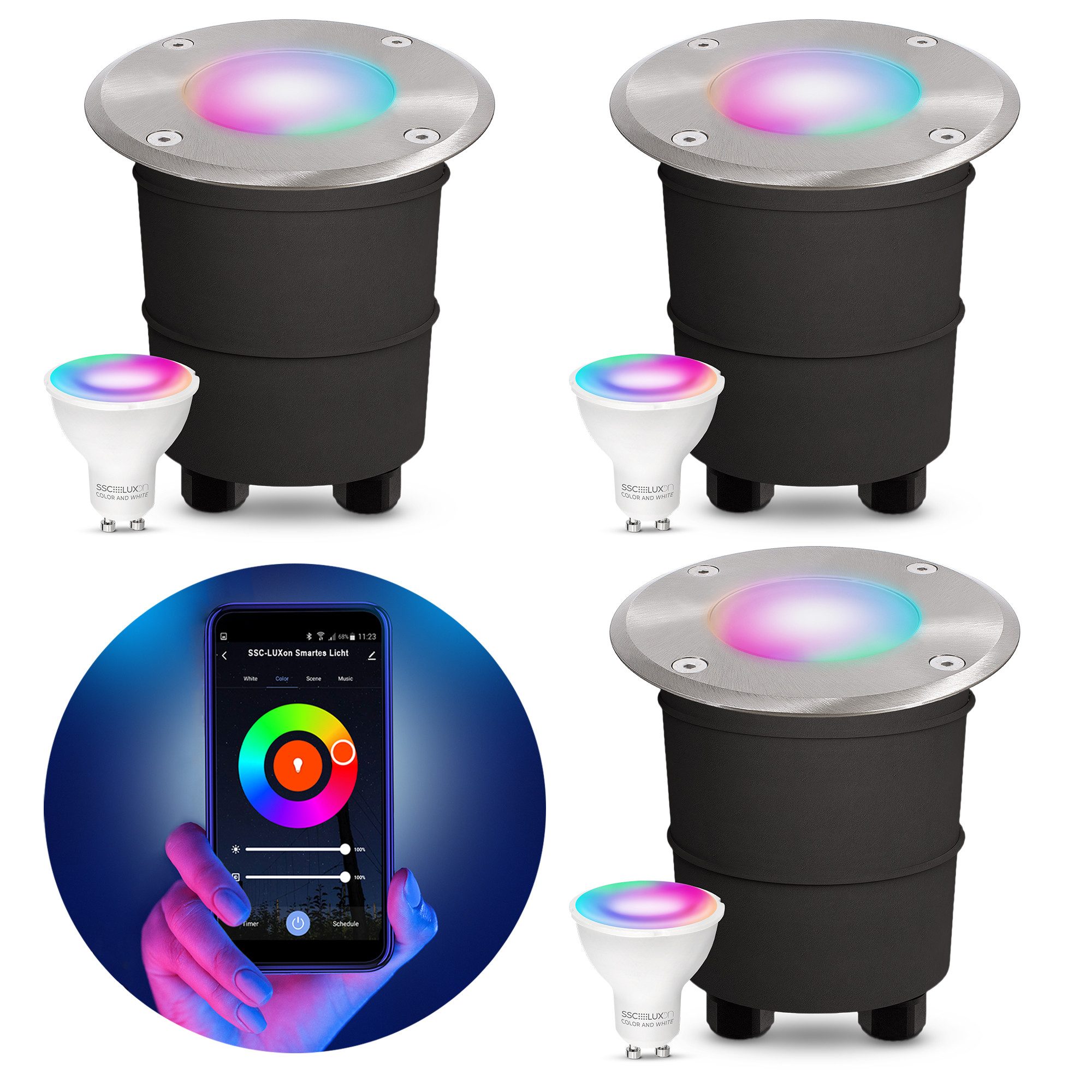 SSC-LUXon LED Gartenstrahler MARNE Boden Einbaustrahler günstig online kaufen