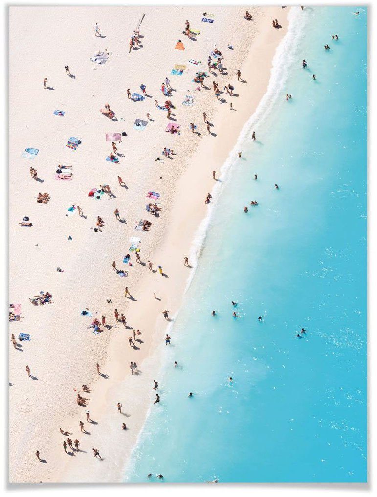 Zakynthos, Poster Bild, Wandposter Wandbild, Strand Strand Wall-Art (1 St), Poster,