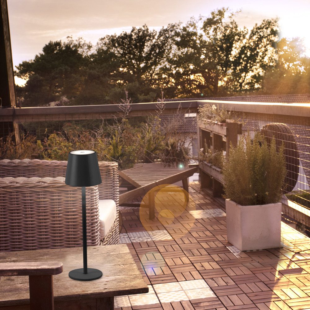 SellTec LED Tischleuchte LED Tischlampe Akku Outdoor, Dimmbar, Memoryfunkti günstig online kaufen