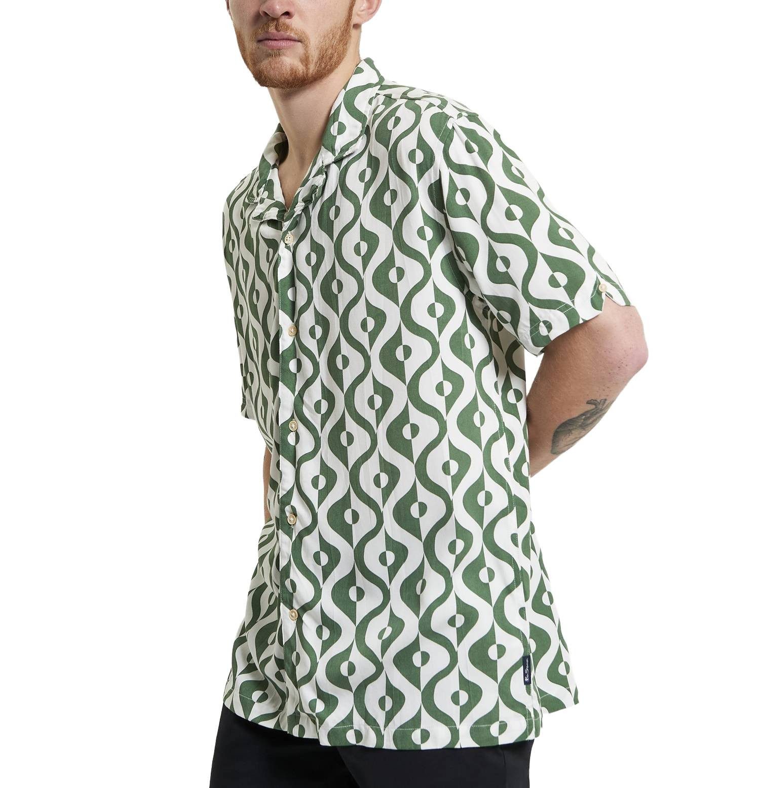 Ben Sherman Kurzarmhemd Hemd Ben Sherman Carnaby Geo Print