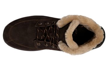 Kastinger Jangaan Herren Leder Lammmfell gefütterter Winterstiefel dk.brown Outdoorwinterstiefel wasserdicht