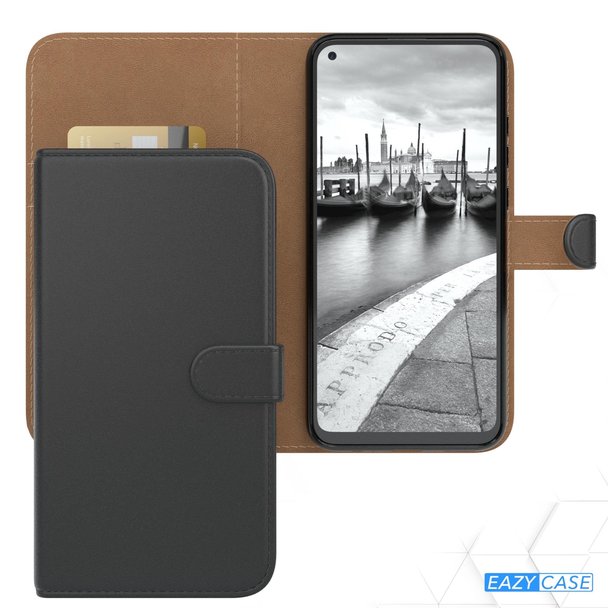 EAZY CASE Handyhülle Uni Bookstyle für Huawei P40 Lite E 6,39 Zoll, Schutzhülle mit Standfunktion Kartenfach Handytasche aufklappbar Etui