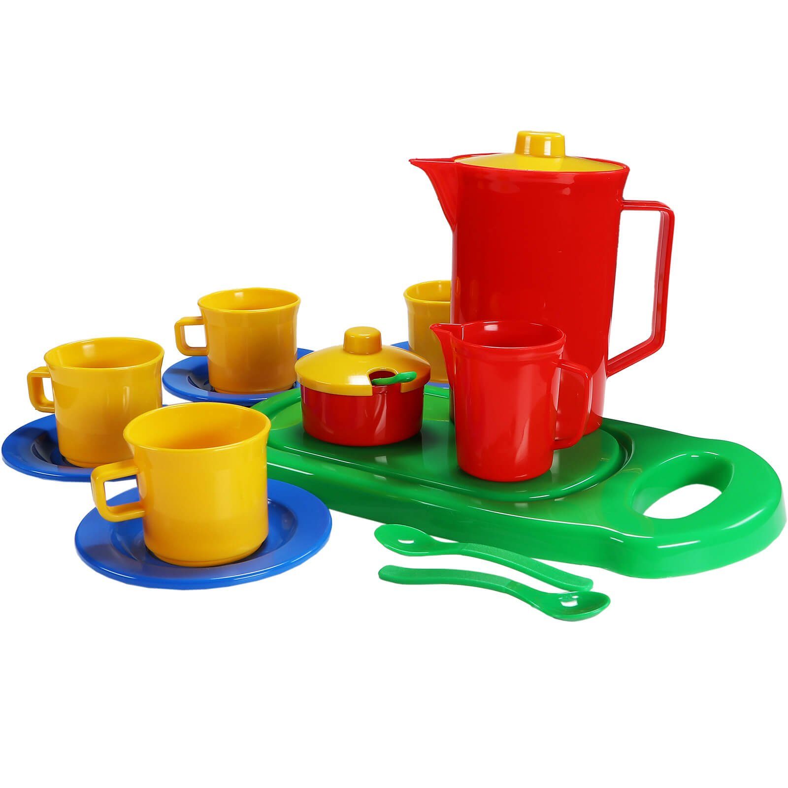 dantoy Kinder-Küchenset Kinder Kaffee-Set mit Tassen Kännchen Brettchen 16 günstig online kaufen