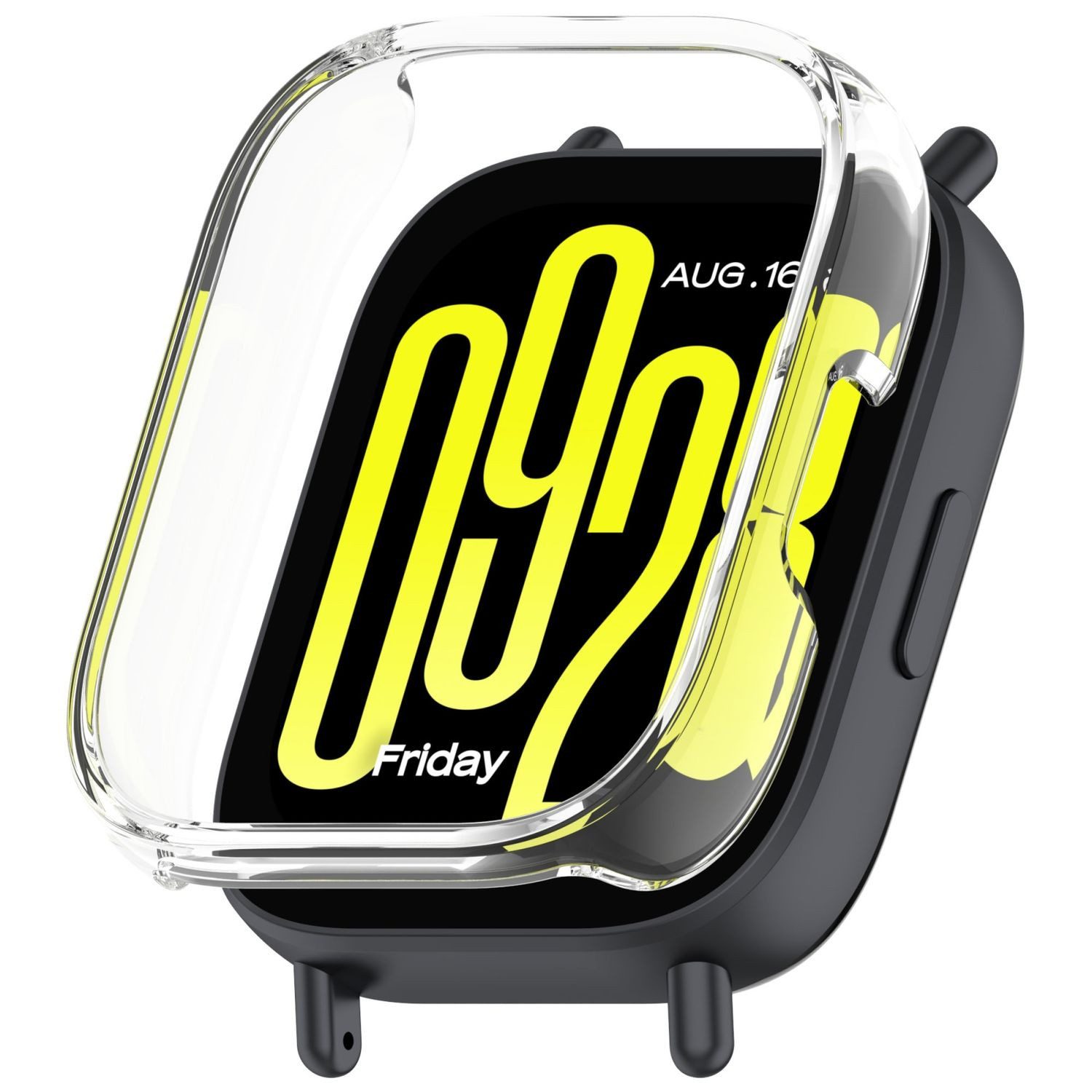 Wigento Smartwatch-Hülle Für Xiaomi Redmi Watch 5 Lite Kunststoff Hülle Gehäuse Transparent, PC-Schutzhülle für optimalen Schutz und einfache Installation