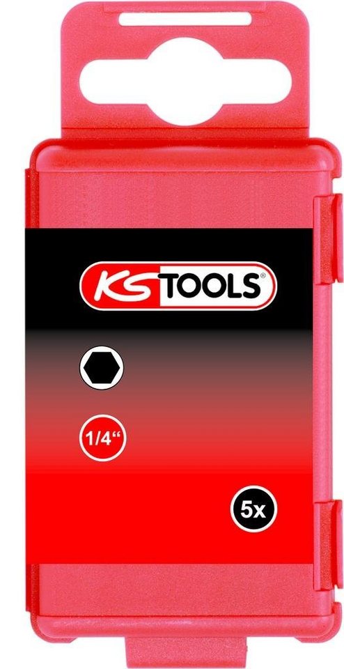 Thumbnail - KS Tools Bohrer- und Bitset 1/4" TORSIONpower Bit Innen6kant, 75mm, 5mm, 5er Pack