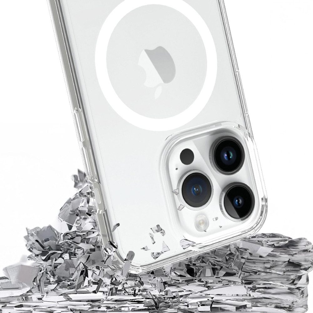 3MK Smartphone-Hülle Magnet Handyhülle Schutzhülle, MagSafe, Military Grade, verstärkte Ecken