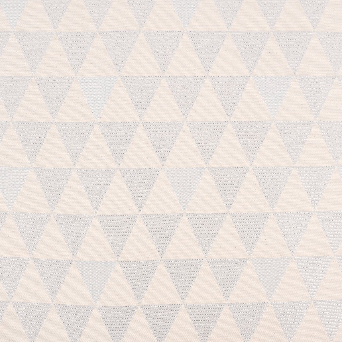 Thumbnail - SCHÖNER LEBEN. Stoff Dekostoff Doubleface Premium Metallic Triangel Retro Scandi silber hel
