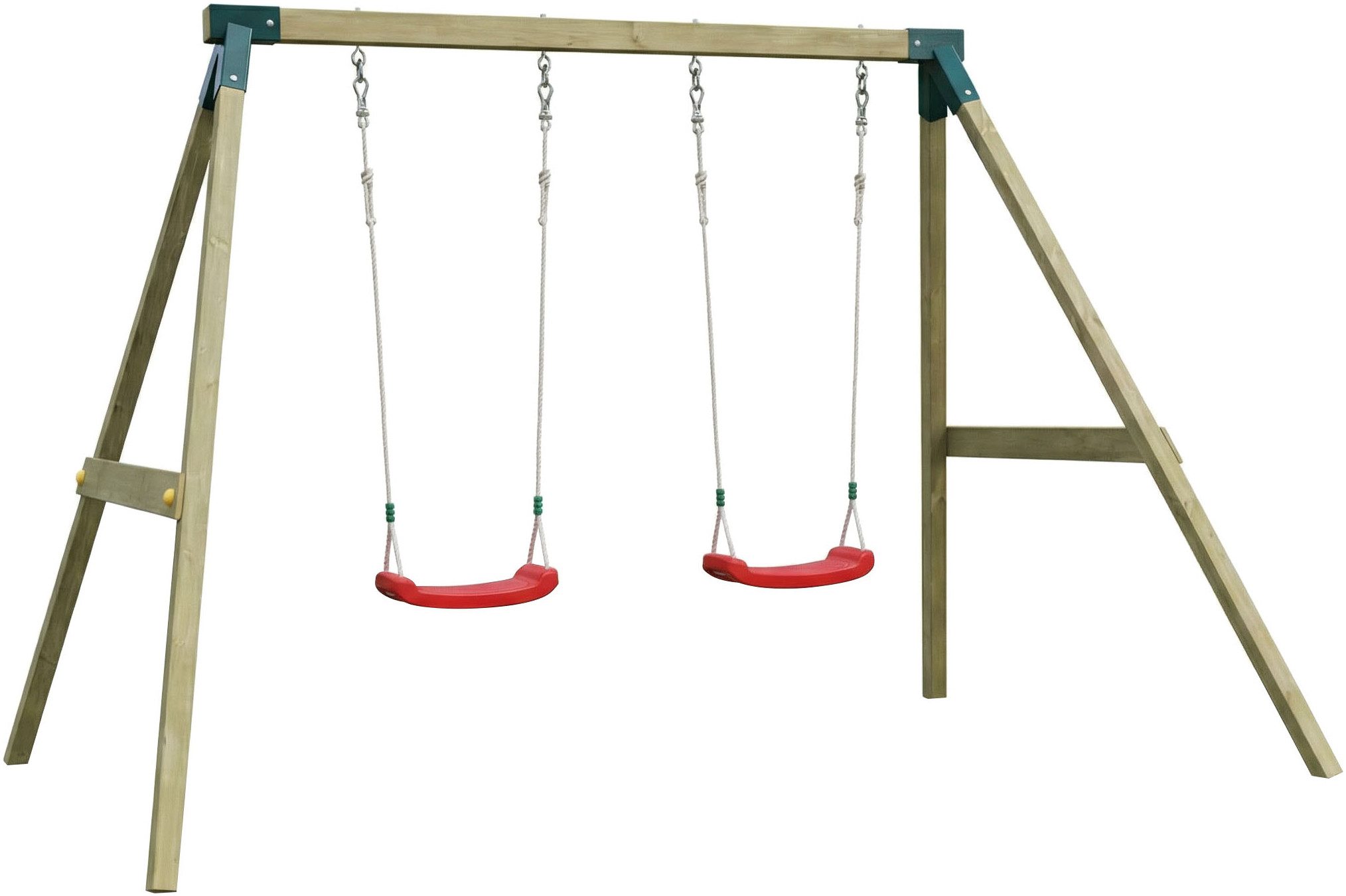 FUNGOO Doppelschaukel FLY Light, mit Sitzen und Bodenankern