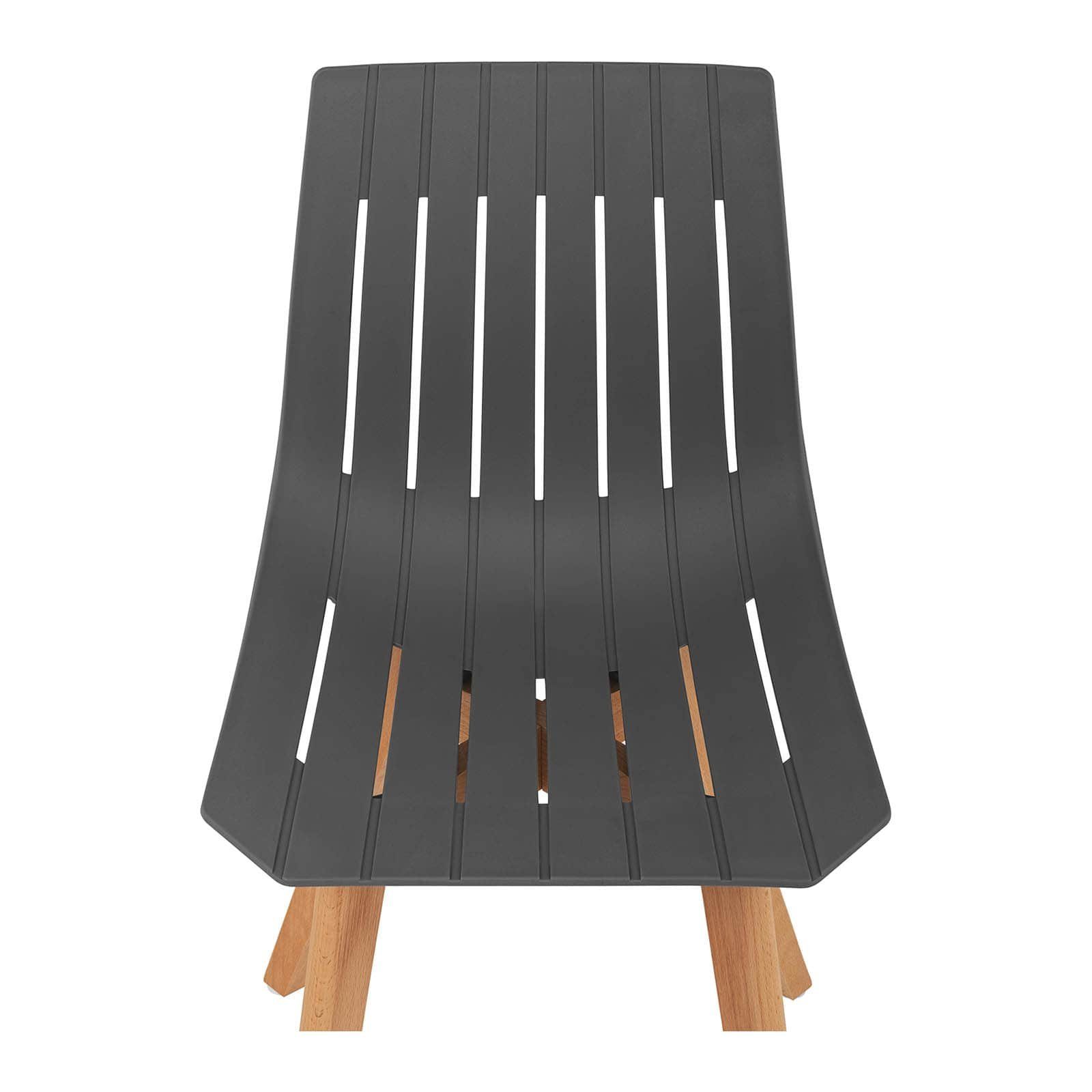 Kunststoff Fromm&Starck Holzbeine Set Stuhl 150 Lehnstuhl kg Esszimmerstuhl Buche 2er grau bis