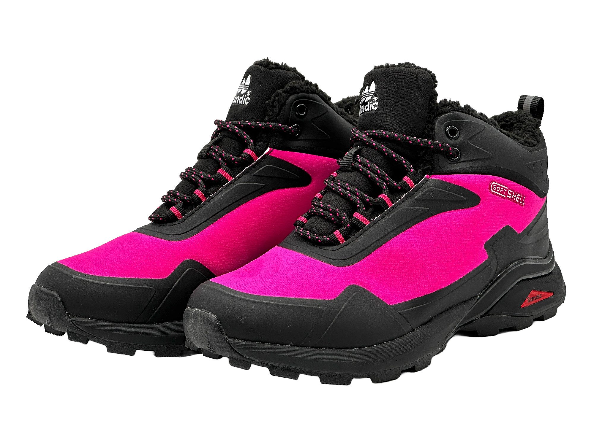 Nowaland gefütterte Trekkingschuhe Outdoorschuhe Wanderstiefel Isolierende Innenfütterung, Softshell-Obermaterial