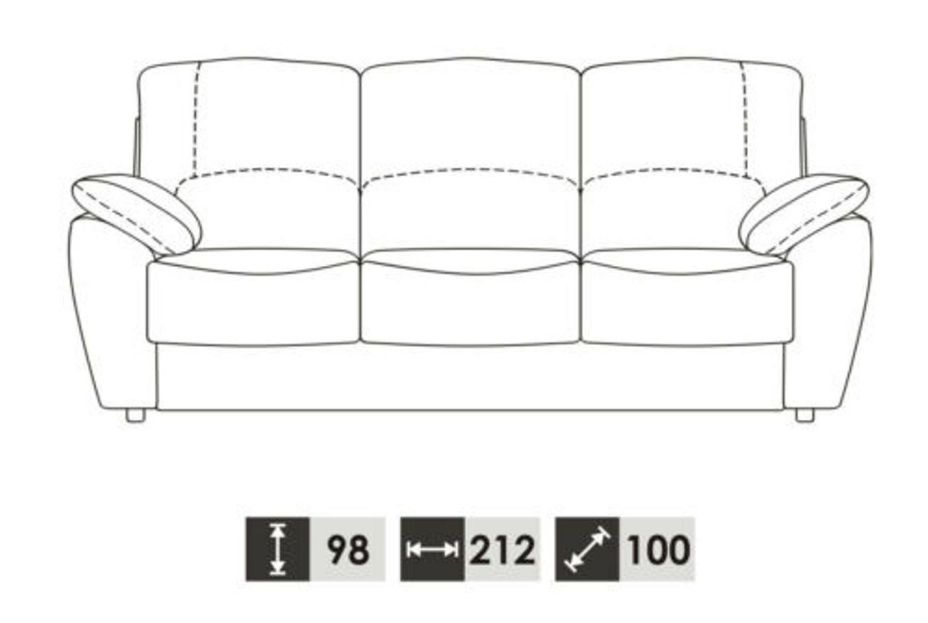 Sofa Garnitur Wohnzimmer Klassische Europe in Made Couchen, JVmoebel 3+1+1