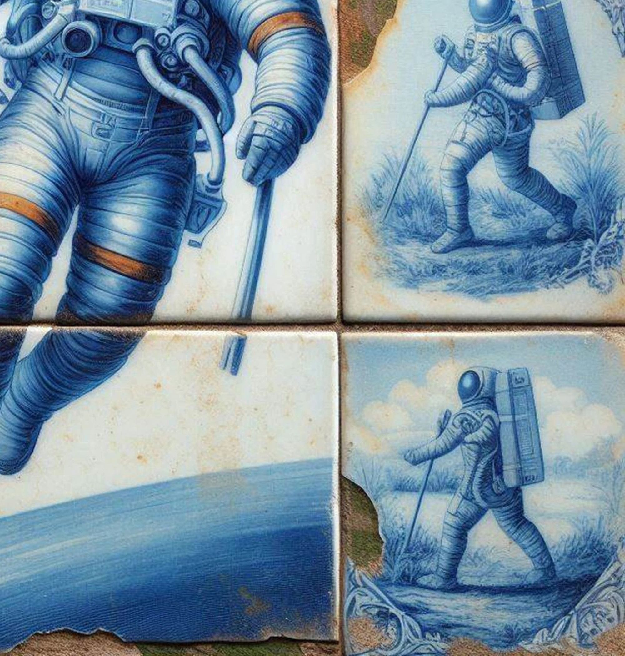 Luc Best Kunstdruck Astronaut Giclée – Limited Edition FineArt-Druck auf Museumspapier, Astronaut, Wandbild - handsigniert, nummeriert, gestempelt, Echtheitszertifikat