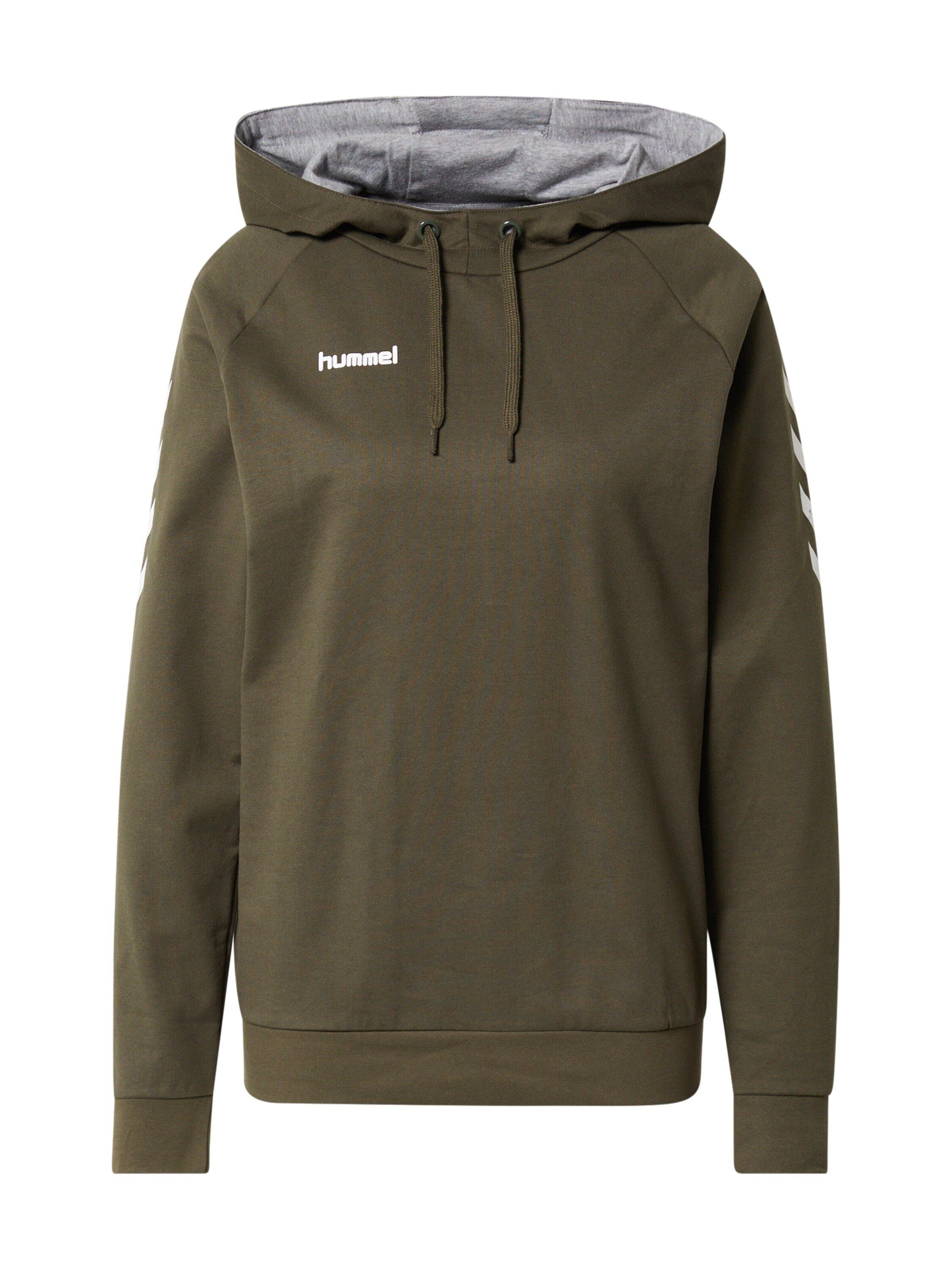 hummel Grün Plain/ohne (1-tlg) Sweatshirt Details