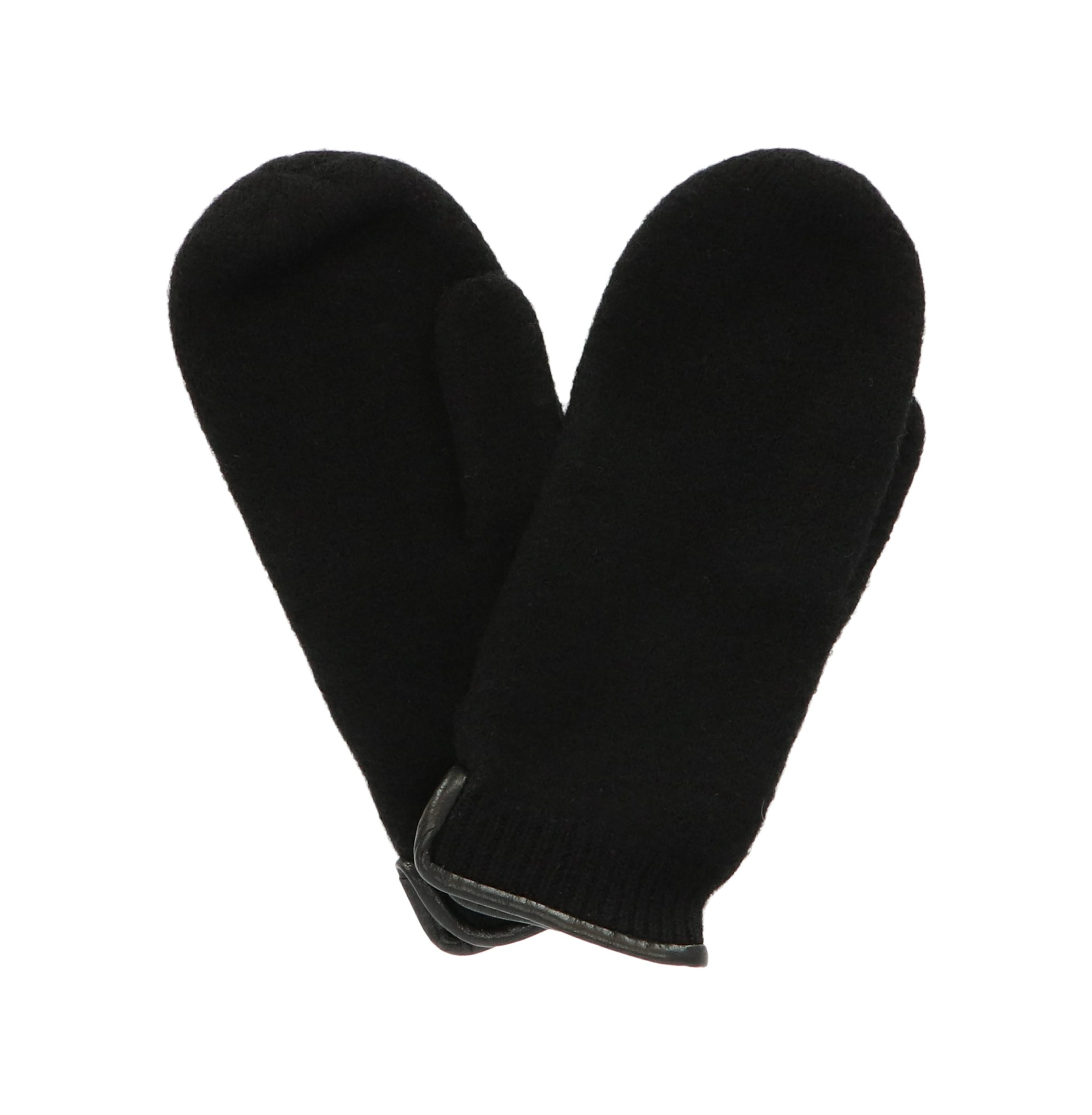 halsüberkopf Accessoires Fäustlinge Fäustlinge weiche Fäustlinge mit Lederkante