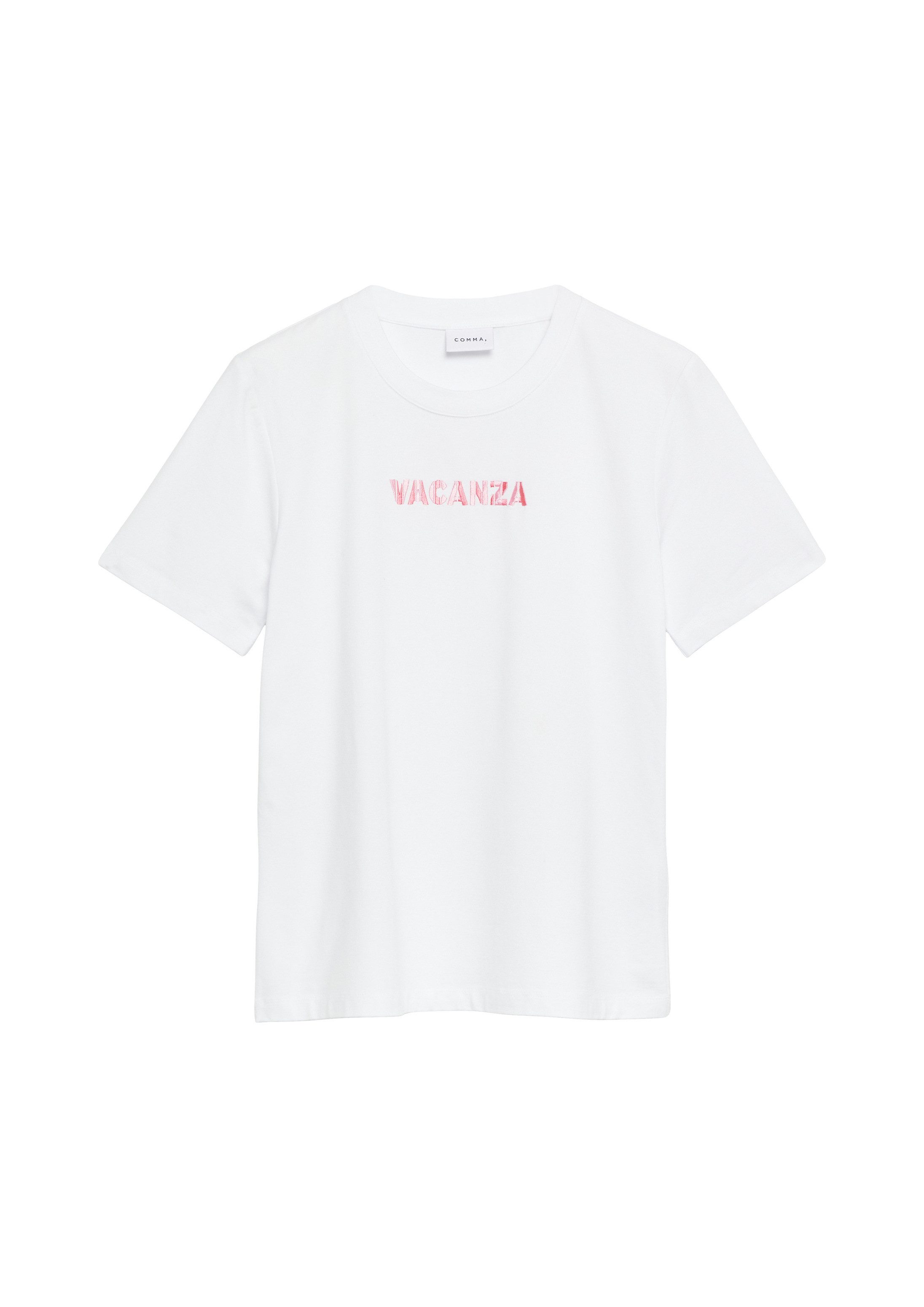 comma Kurzarmshirt T-Shirt T-Shirt mit Artwork