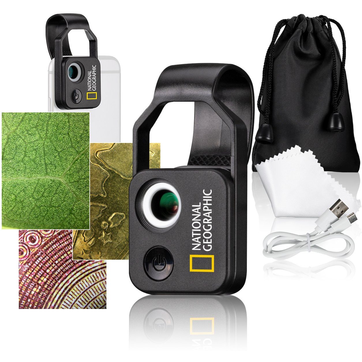 NATIONAL GEOGRAPHIC NATIONAL GEOGRAPHIC 200x Handy-Mikroskop mit CPL Kindermikroskop – Bild 3 von 5