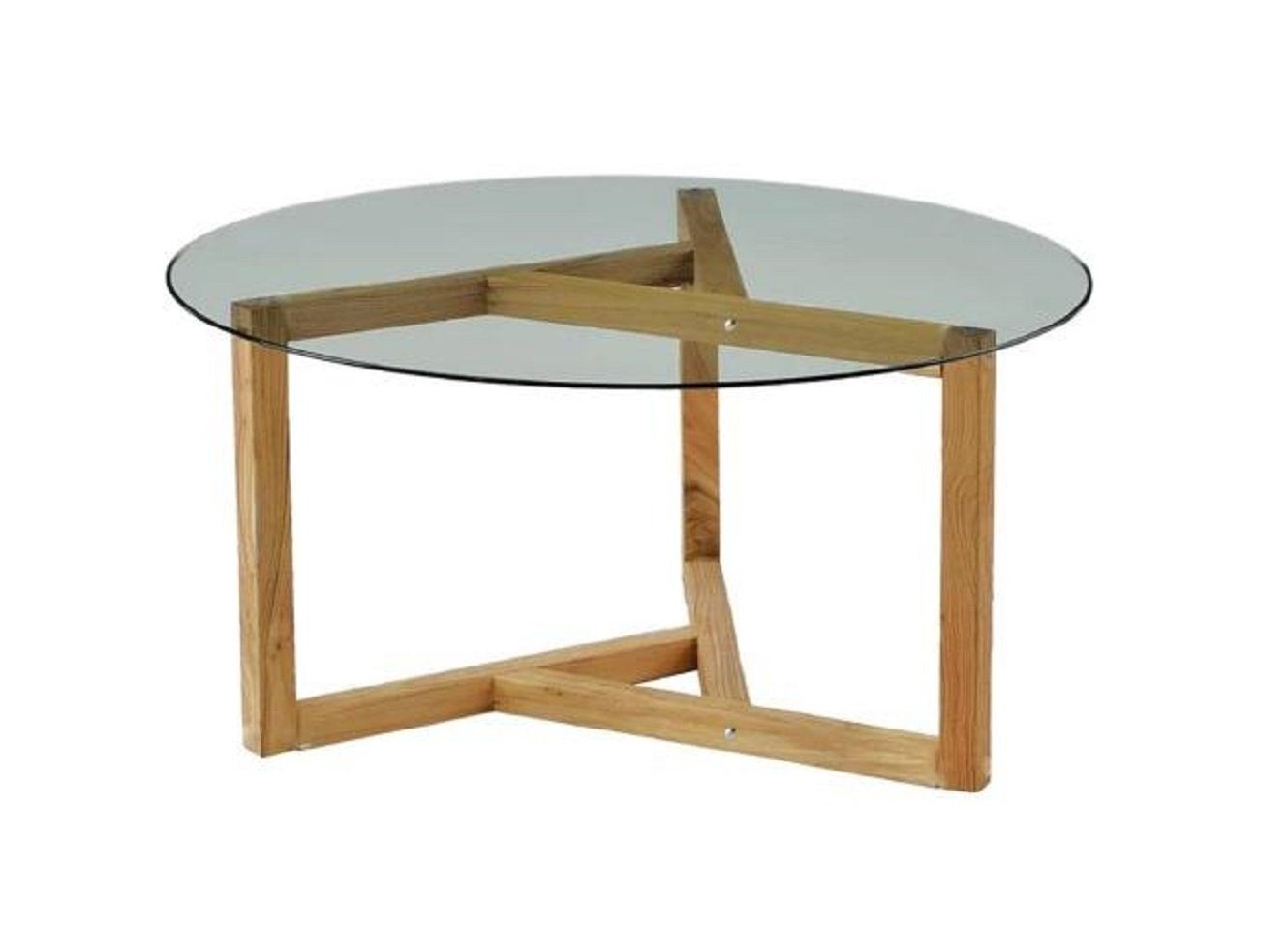 Couchtisch Moderne Couchtisch Glas Holzbeine Wohnzimmer Minimalistische Möbel