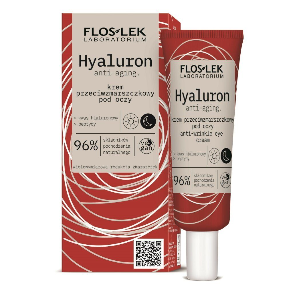 Floslek Tagescreme Hyaluron Anti-Falten Augencreme 30ml