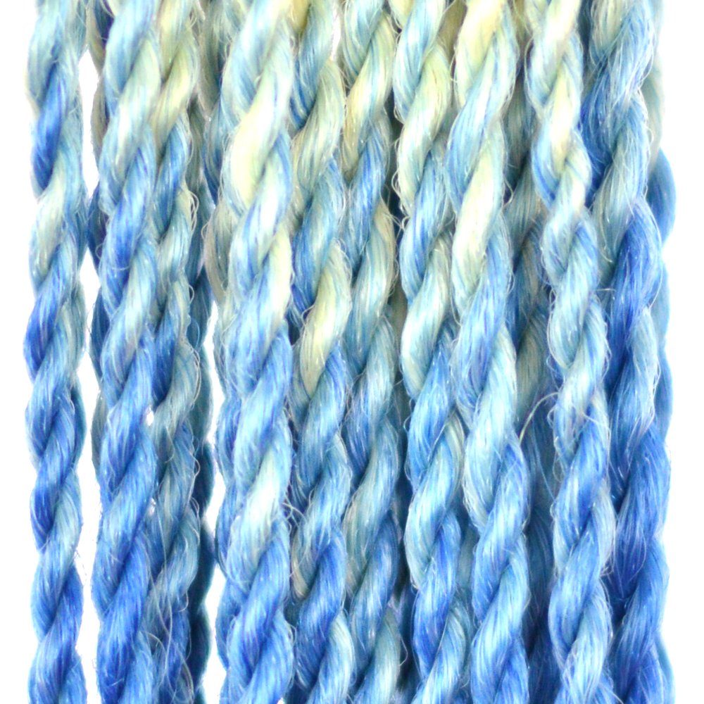 MyBraids YOUR BRAIDS! Kunsthaar-Extension Senegalese Twist Pack 3er Ombre 26-SY Hellblond-Blau Crochet Zöpfe Braids